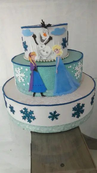Bolo Falso Fake Frozen Pronta Entrega