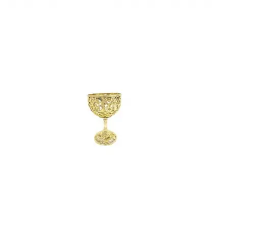 CÁLICE METALIZADO DOURADO PCT C/06 UND