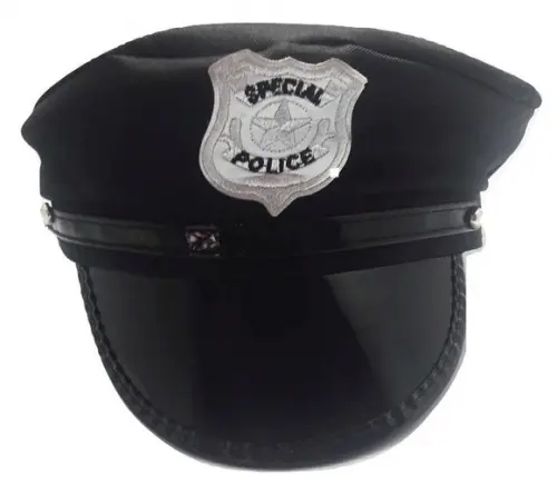 Chapeu de Policial Fantasia de Carnaval FRETE GRÁTIS