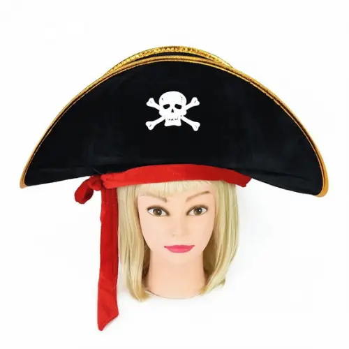 Chapéu Pirata Luxo Unissex Adulto Infantil Hallowen Carnaval