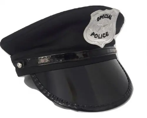 Chapeu Quepe Policial Fantasia de Carnaval FRETE GRÁTIS