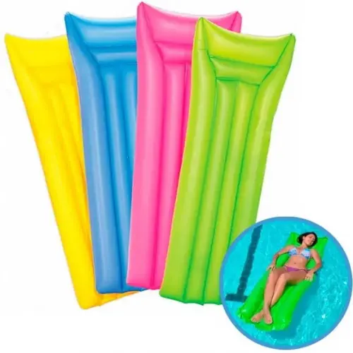 Colchão Inflável Piscina Praia Cores Boia Mor 1,83x69 cm