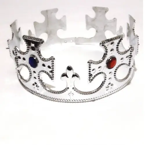 Coroa de Rei Regulável Prata