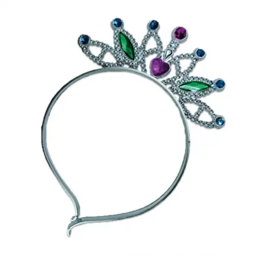 COROA TIARA PRATA C/12 UNIDADES