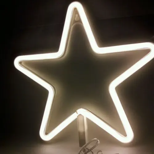 Estrela Neon de Led Decoração