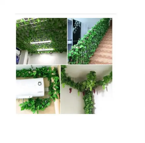 Folhas Guirlanda Verde Planta Vine Folhagem Artificial 2m