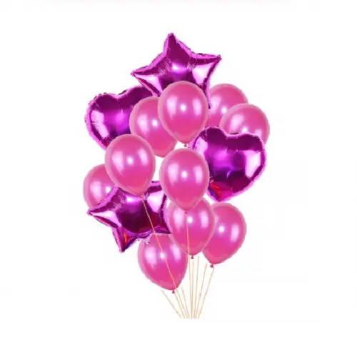 Kit 1 Ano Decoração Balões MESVERSÁRIO 1 Aniversário Rosa