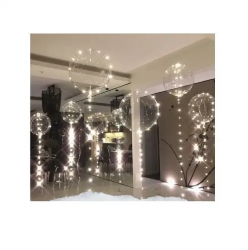 Kit 10 Balão de Led Bubble Decoração Aniversários Casamentos