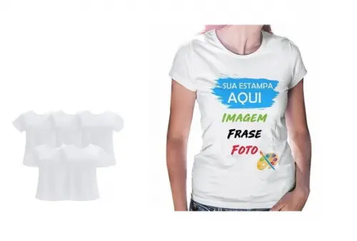 Kit 10 Camisetas Feminina Baby Look Personalizada Estampas