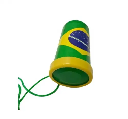 Kit 10 Corneta Apito Vuvuzela Brasil Jogos Copa Seleção