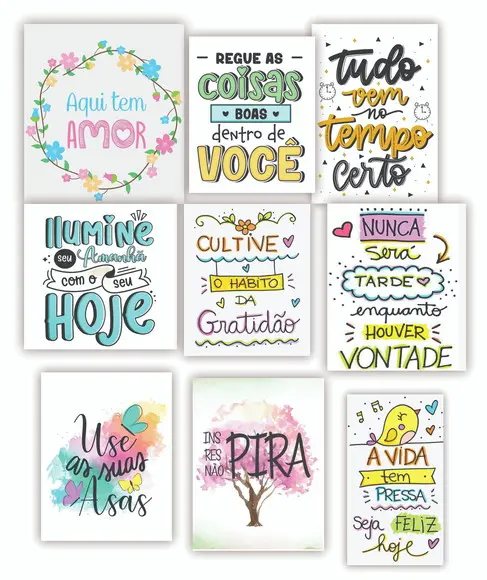 Kit 10 Quadros Decorativos para Casa Sala Quarto Decoração