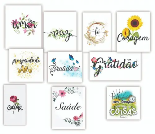 Kit 10 Quadros Decorativos para Casa Sala Quarto Decoração