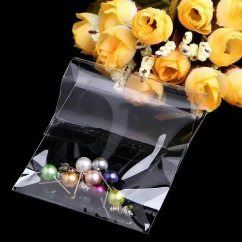 Kit 100 Saco Adesivado Transparente 10x5 Aba Adesiva + 3cm