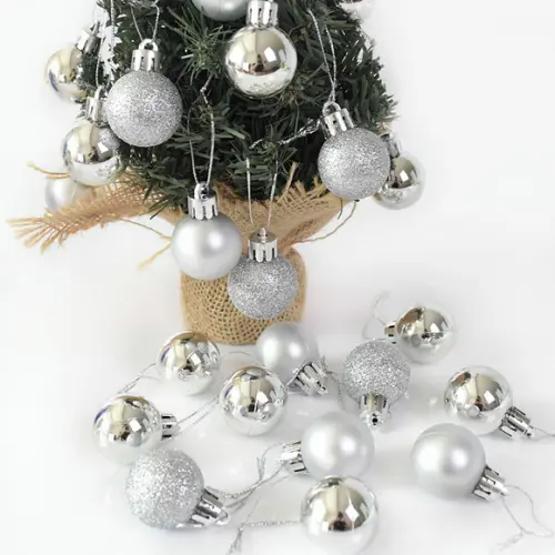 Kit 15 Bolas de Natal 4cm Várias Cores
