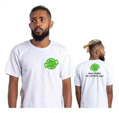 Kit 15 Camisetas Personalizadas Estampa Foto Logo Empresas