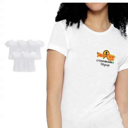 Kit 2 Camisetas Feminina Baby Look Personalizada Estampas