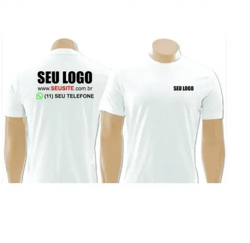 Kit 3 Camisetas Personalizadas Estampa Foto Logo Empresas