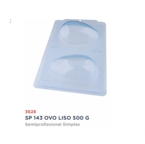 Kit 3 Formas Ovo de Pascoa Liso 500g Simples Bwb 3628 Sp143
