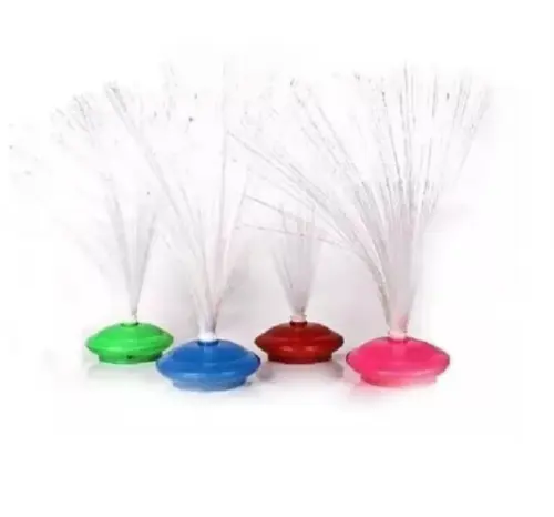 Kit 30 Abajur Fibra Optica Decoração Aniversários c/ Pilhas