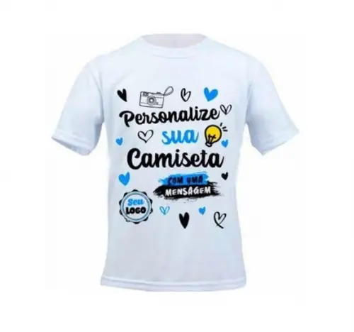 Kit 5 Camisetas Feminina Baby Look Personalizada Estampas