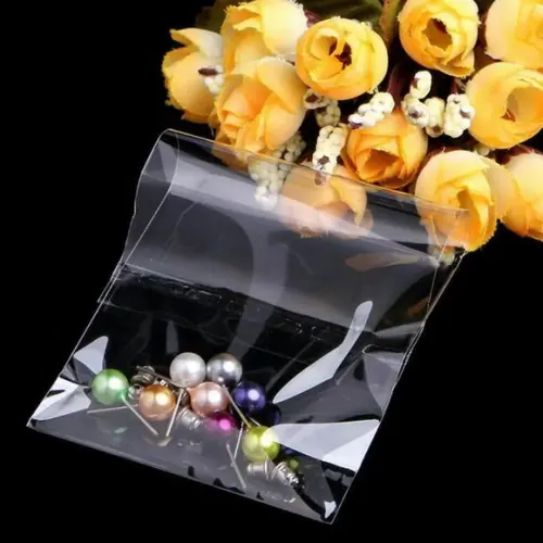 Kit 500 Saco Adesivado Transparente 10x5 Aba Adesiva + 3cm