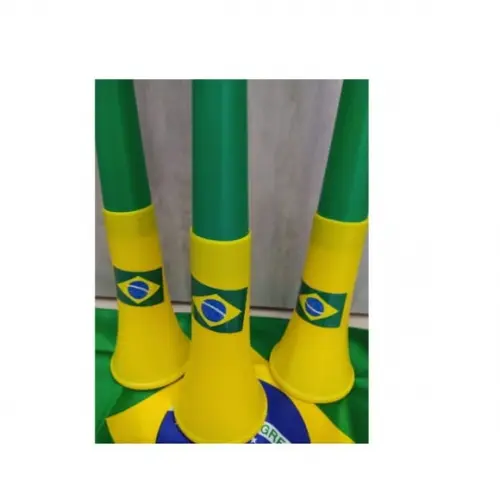 Kit 6 Corneta Vuvuzela Brasil Jogos Eventos Copa Seleção