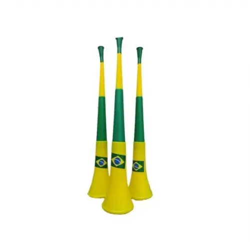 Kit 6 Corneta Vuvuzela Brasil Jogos Eventos Copa Seleção