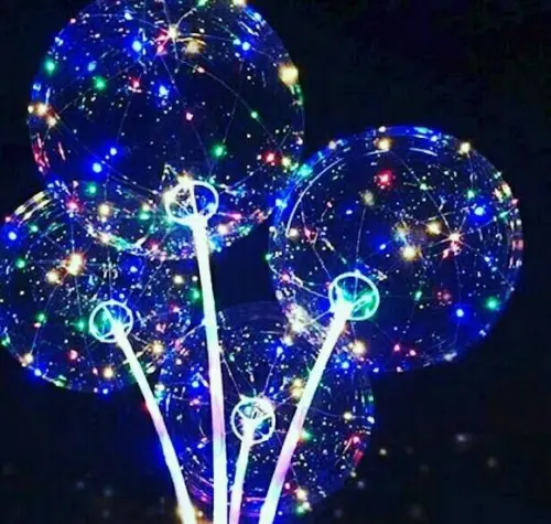 Kit 7 Balão Dourado Metalizado Decoração + 2 Balões Led