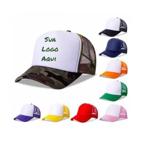 Kit 8 Boné Personalizado Foto Logo Frases Estampas Marca