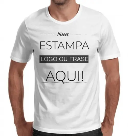 Kit 8 Camisetas Personalizadas Estampa Foto Logo Empresas