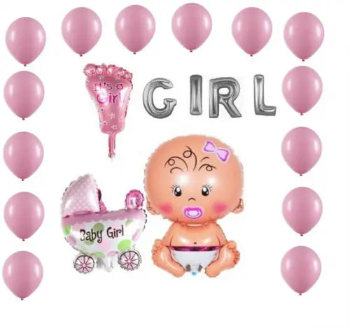 Kit Chá de Bebe Menina Decoração