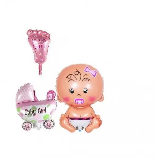 Kit Chá de Bebe Menina Decoração Aniversários Frete Grátis