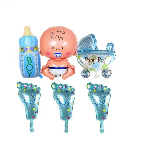 Kit Chá de Bebe Menino Decoração Aniversários Bexigas