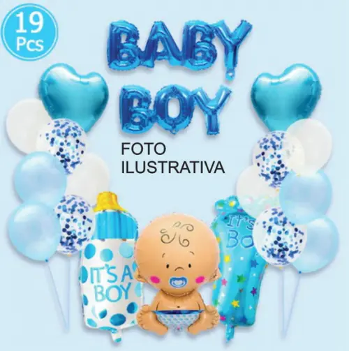Kit Chá de Bebe Menino Decoração Aniversários Frete Grátis