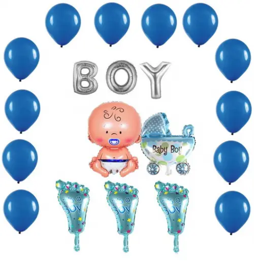 Kit Chá de Bebe Menino Decoração Aniversários Frete Grátis