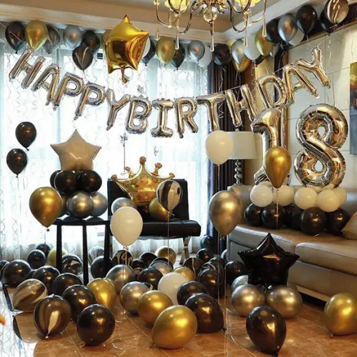 Kit Decoração Aniversário Balões Festas Bexigas + 2 Números