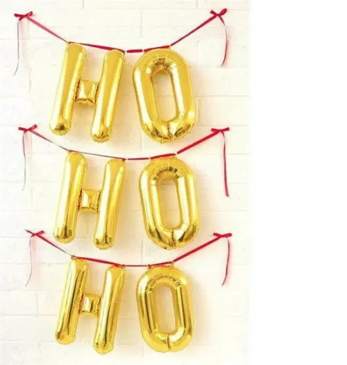 Kit Decoração de Natal Balões Enfeites Natalinos Feliz Natal