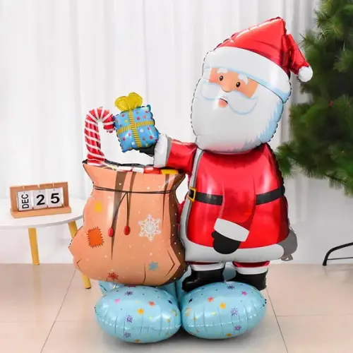 Kit Decoração de Natal Balões Enfeites Natalinos Feliz Natal