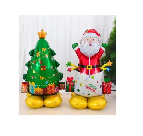 Kit Decoração de Natal Balões Enfeites Natalinos Feliz Natal