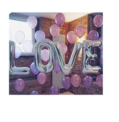 Kit Decoração Dia dos Namorados Balão Love + Bexigas