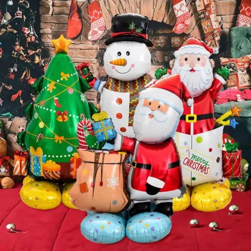 Kit Decoração Natal Balões Enfeites Natalinos Feliz Natal