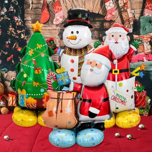 Kit Decoração Natal Balões Enfeites Natalinos Feliz Natal