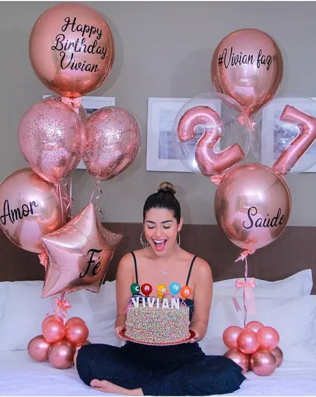 Kit Decoração Personalizados Aniversários Bexigas 10 Frases