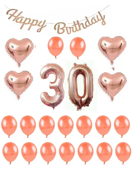 Kit Decoração Rose Gold Balões Festas Aniversários Completo