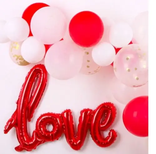 Kit Dia dos Namorados Balão Love + Bexigas Decoração