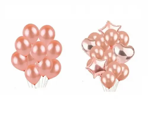 Kit Rose Gold Festas Balão Bexigas Decoraçao Frete Gratis