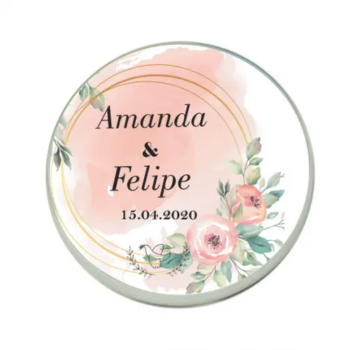 Latinha Casamento Personalizado Lembrancinha Mint to be