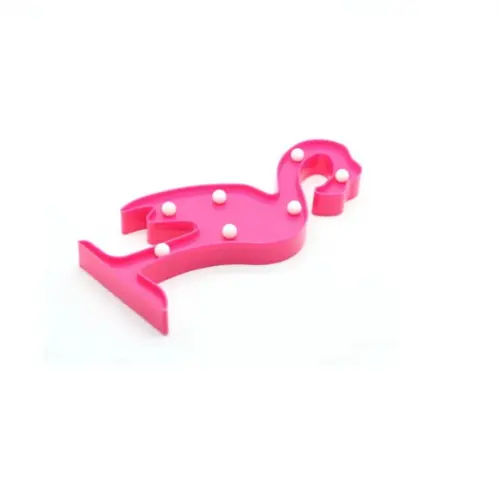 Luminária Abajur Flamingo Enfeite Decoração Rosa