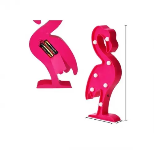 Luminária Abajur Flamingo Enfeite Decoração Rosa