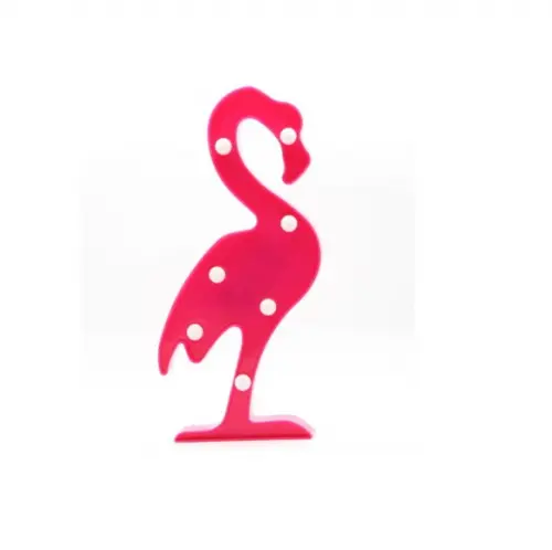Luminária Abajur Flamingo Enfeite Decoração Rosa